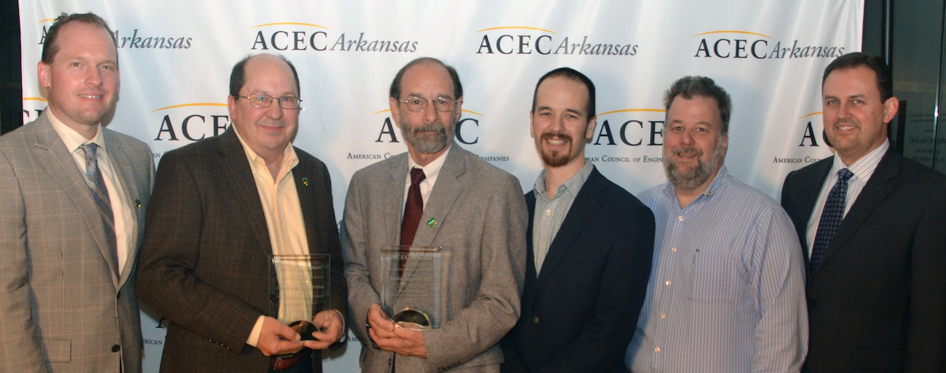 L-R: Bruce Brown, LRCVB's Jim Rice, Mark Eakin, Alex Trulove, LRCVB's Doc Doolittle, Dee Brown